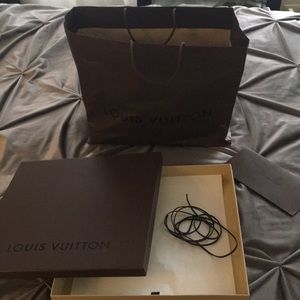 Louis Vuitton bag and box set with receipt holder